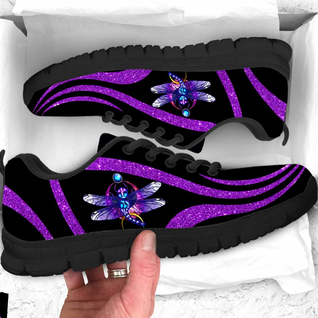 Purple Dragonfly Suicide Prevention Sneakers 0622