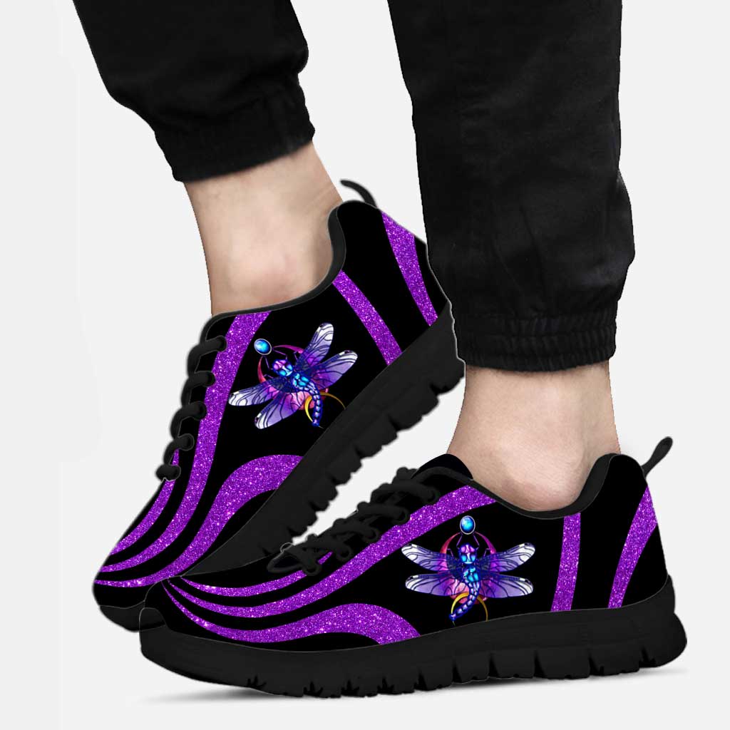 Purple Dragonfly Suicide Prevention Sneakers 0622