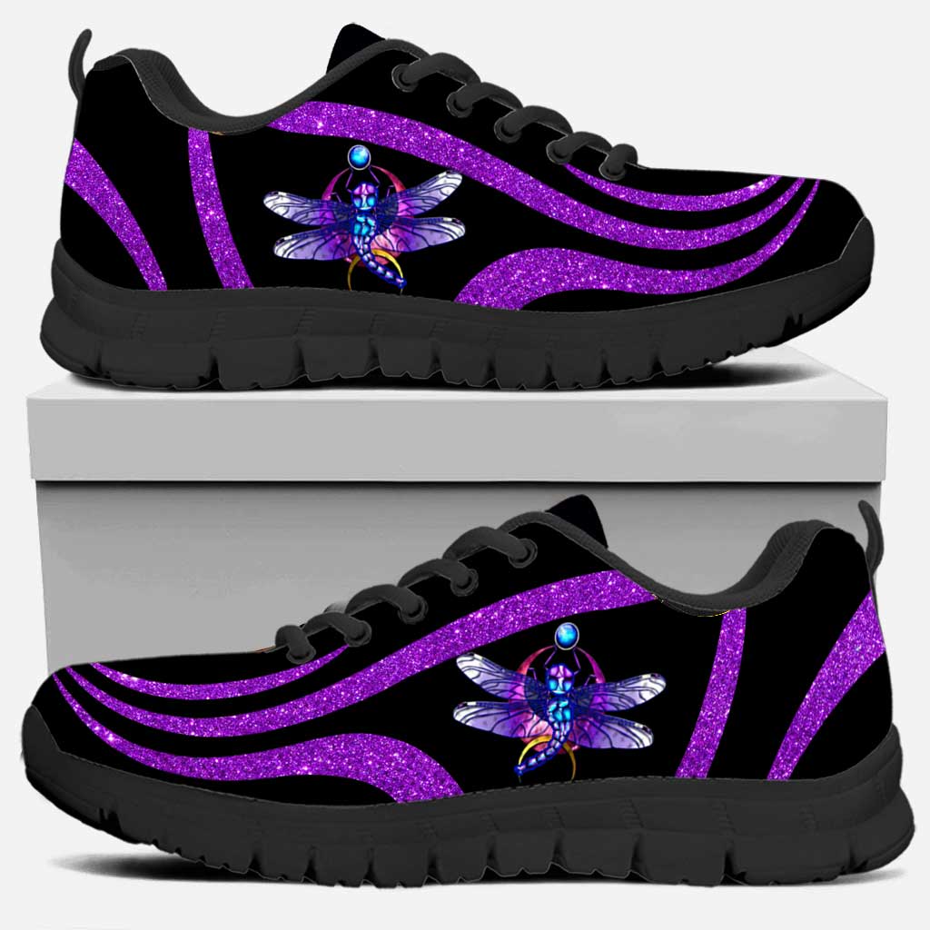 Purple Dragonfly Suicide Prevention Sneakers 0622