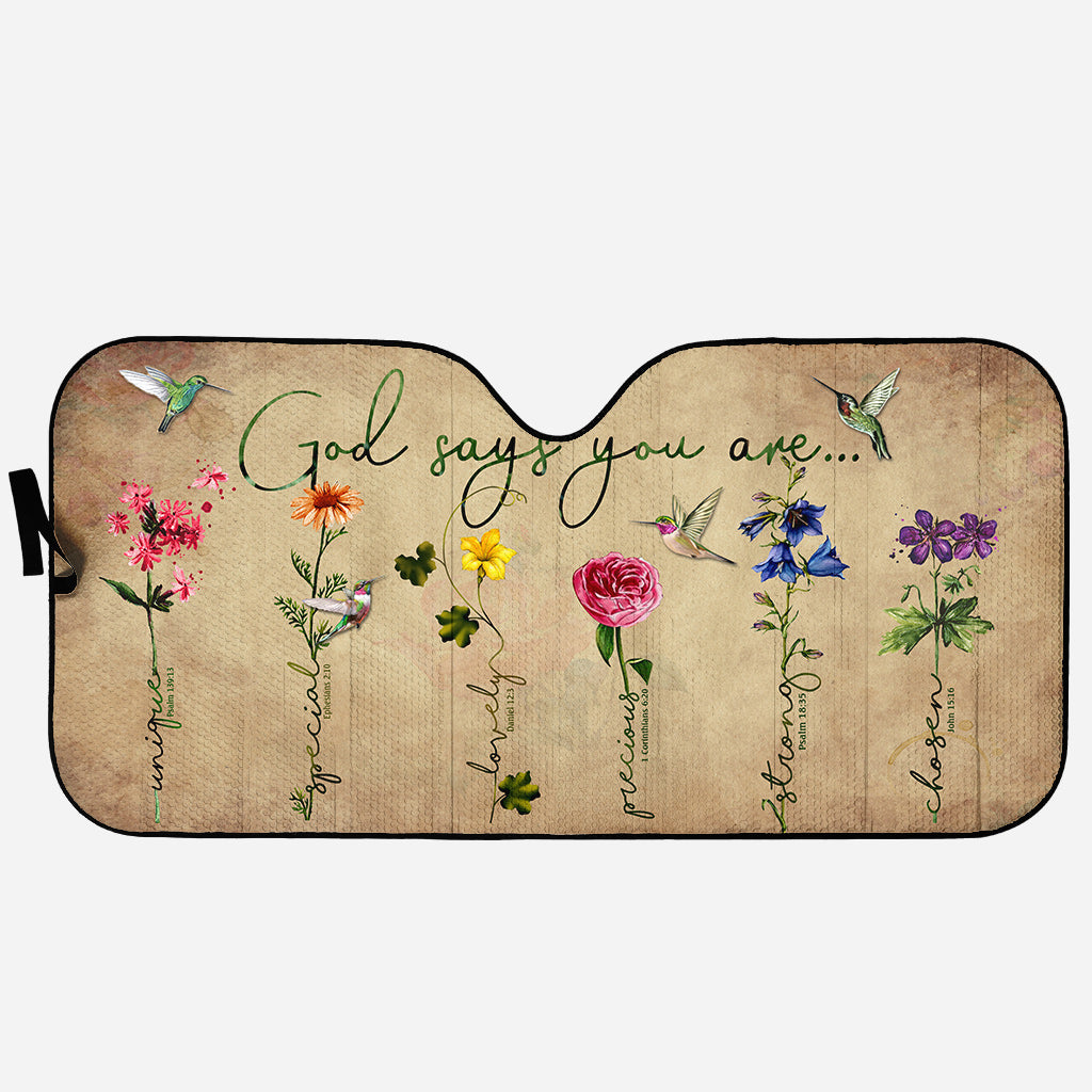 God Says You Are Gardening Car Sunshade 0622