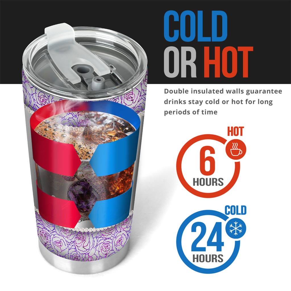 Floral Elephant Elephant Tumbler 0622