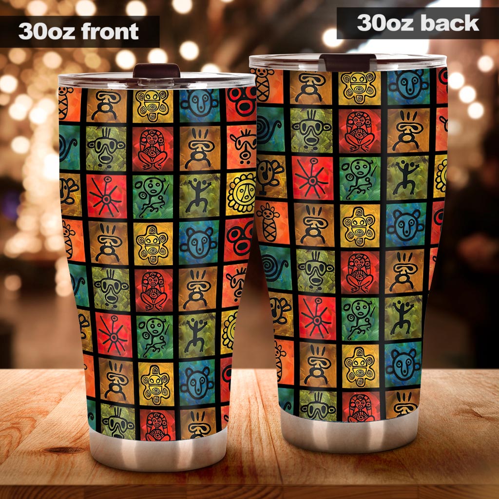 Puerto Rican Pattern Puerto Rican Tumbler 0622