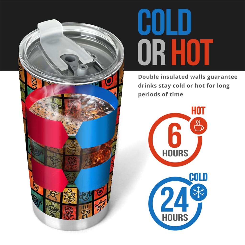 Puerto Rican Pattern Puerto Rican Tumbler 0622