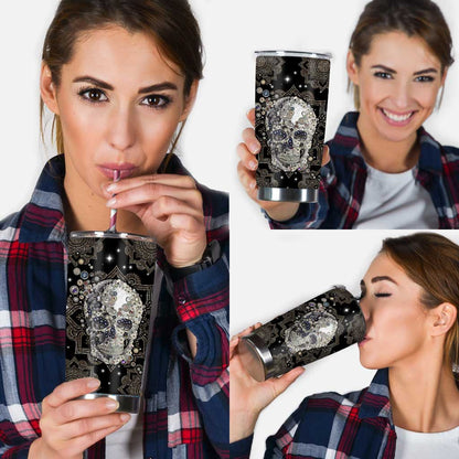 Skull Mandala Skull Tumbler 0622