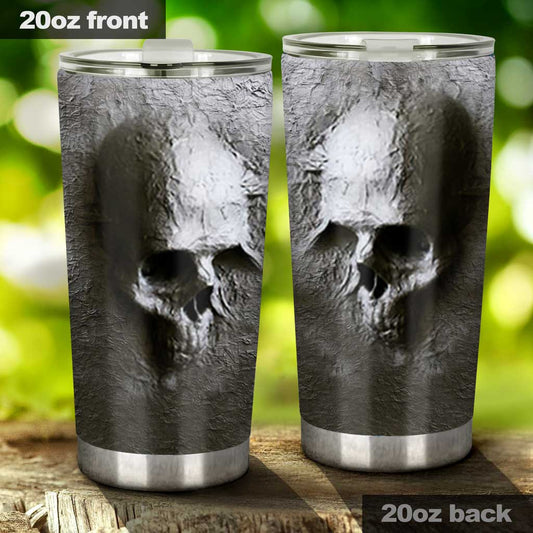 Skull 3D Pattern Print Skull Tumbler 0622