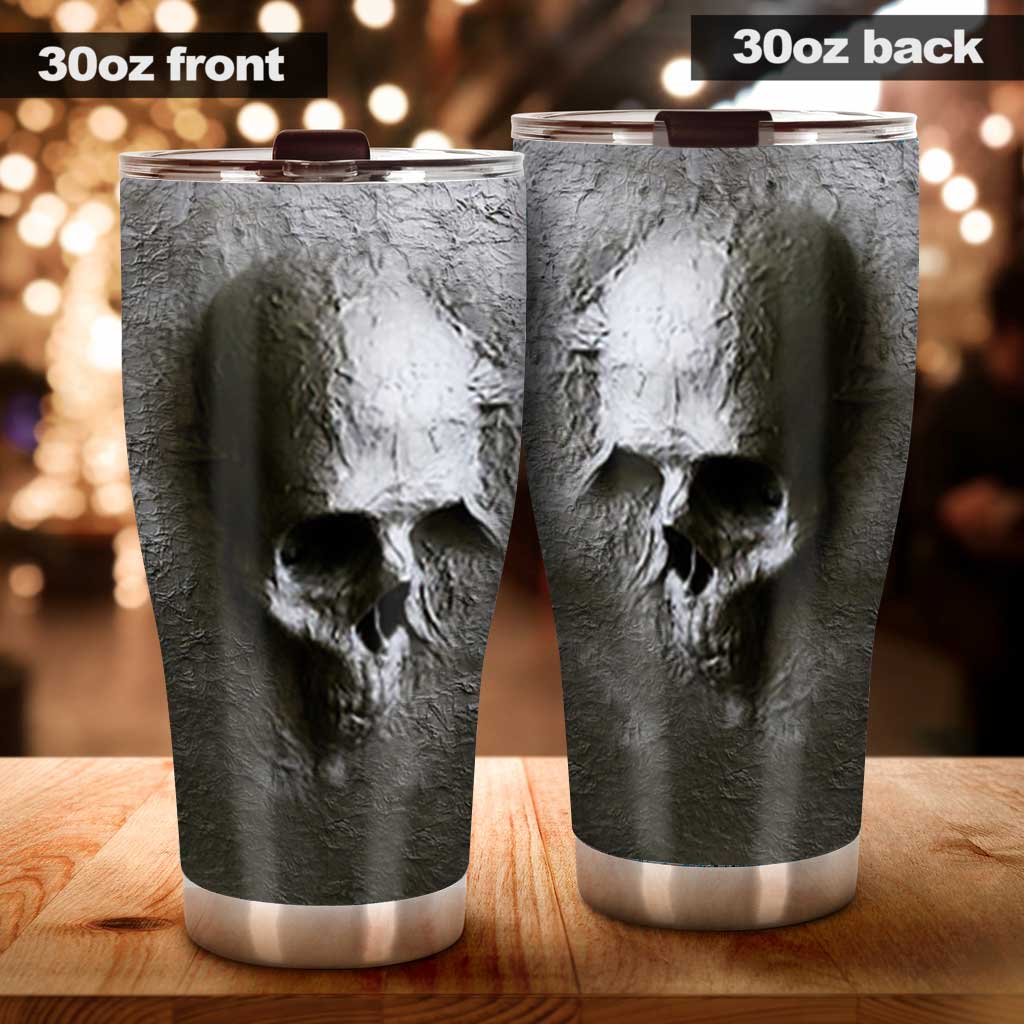 Skull 3D Pattern Print Skull Tumbler 0622