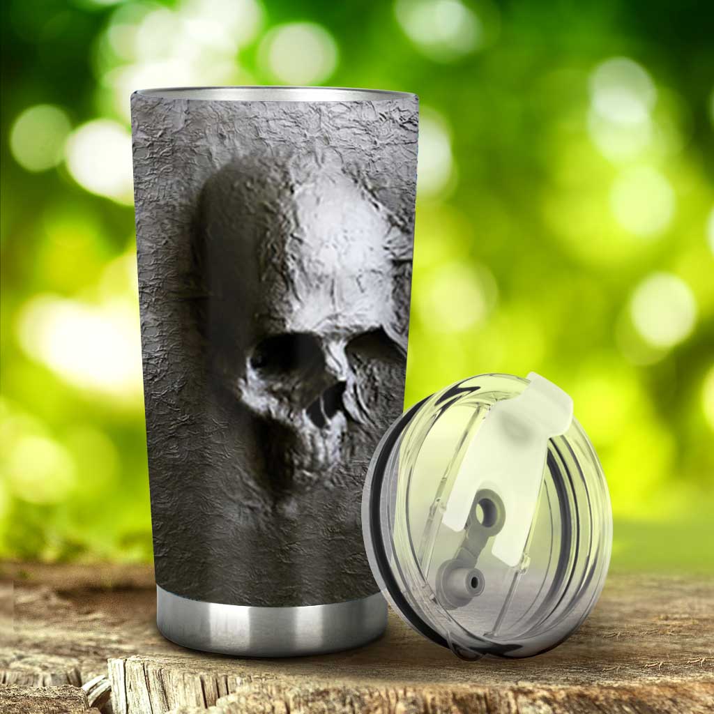 Skull 3D Pattern Print Skull Tumbler 0622
