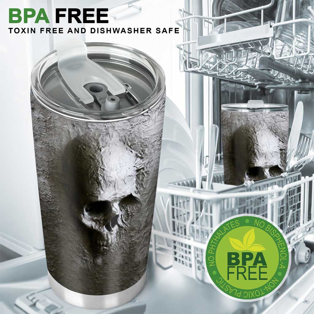Skull 3D Pattern Print Skull Tumbler 0622