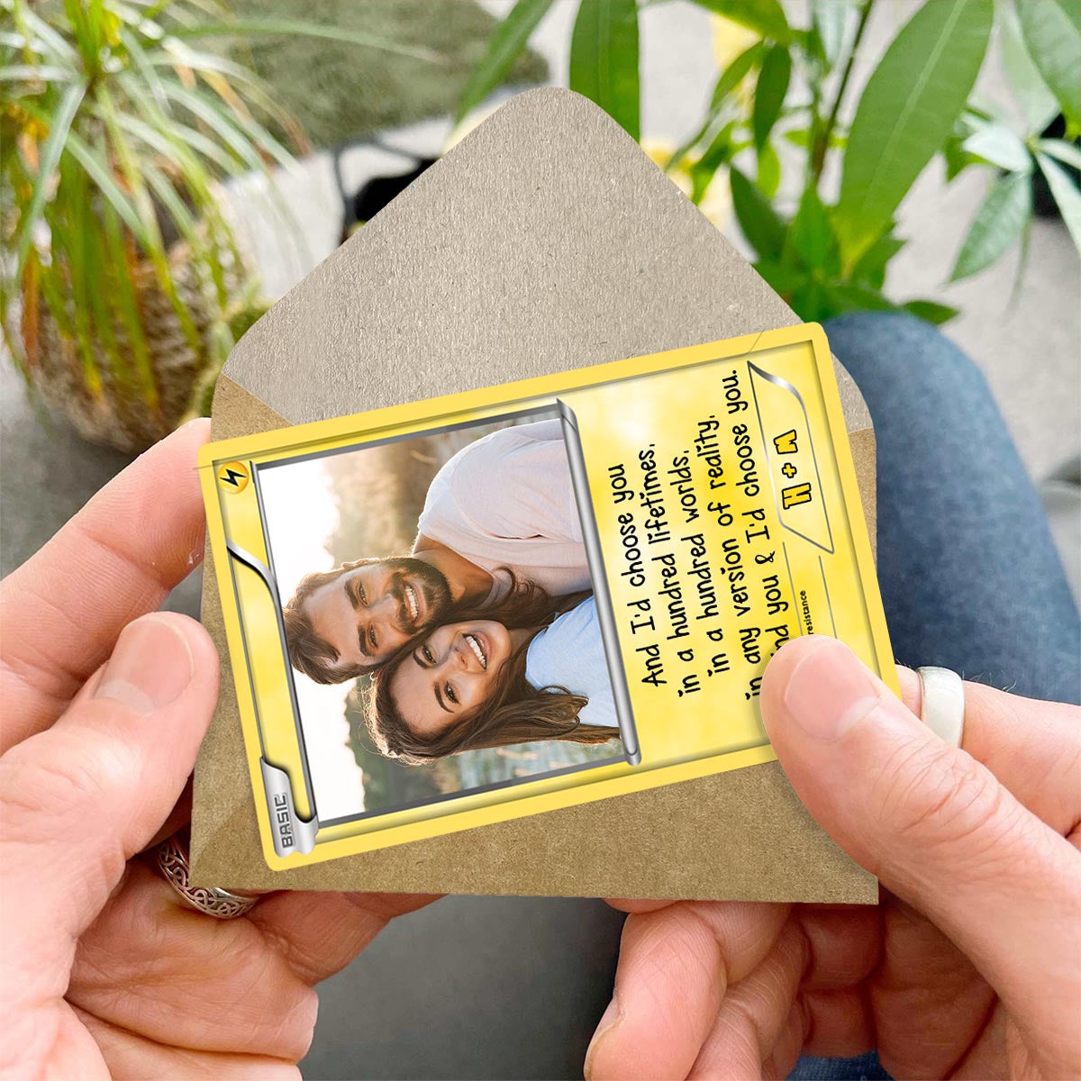 I Choose You - Personalized Monster Trainer Wallet Insert Card