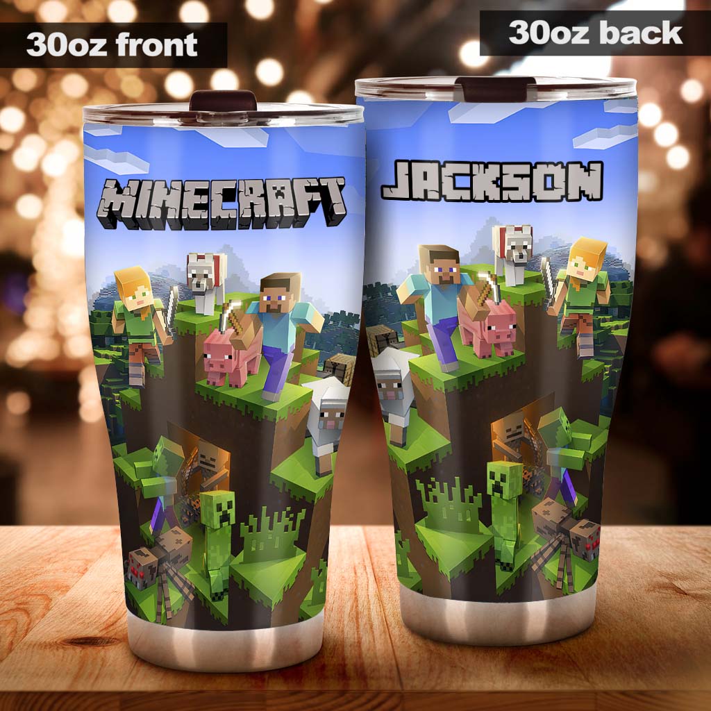 My Craft - Personalized Block World Tumbler