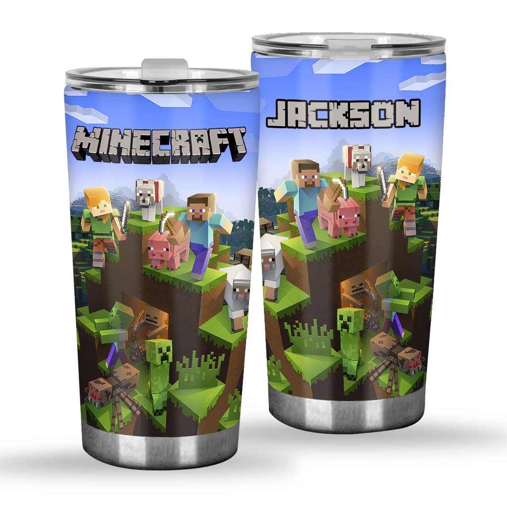 My Craft - Personalized Block World Tumbler