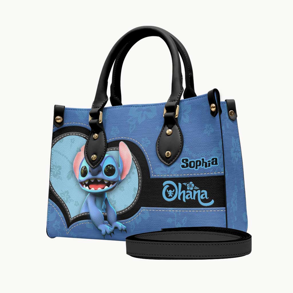 Ohana - Personalized Ohana Leather Handbag