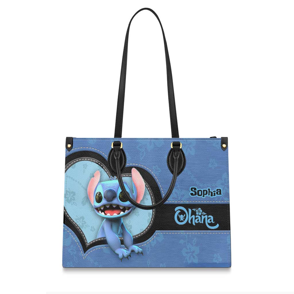 Ohana - Personalized Ohana Leather Handbag