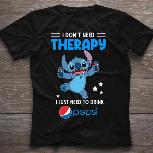 I Don't Need Therapy - Personalized Blue Soft Drink T-shirt and Hoodie