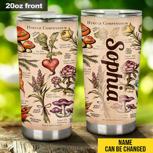 Floral Compendium - Personalized The Hero's Legend Tumbler