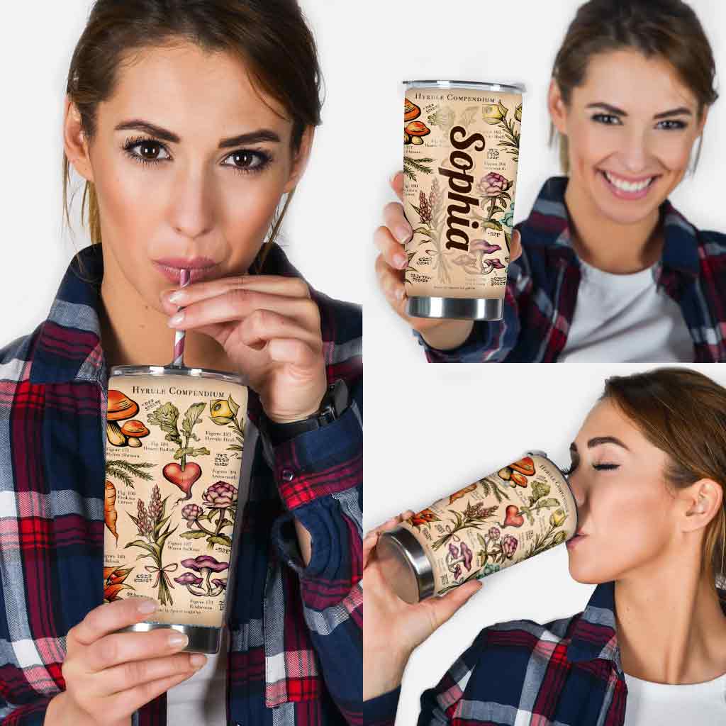 Floral Compendium - Personalized The Hero's Legend Tumbler