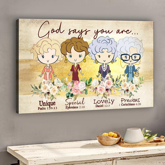 God Says You Are - Canvas And Poster
