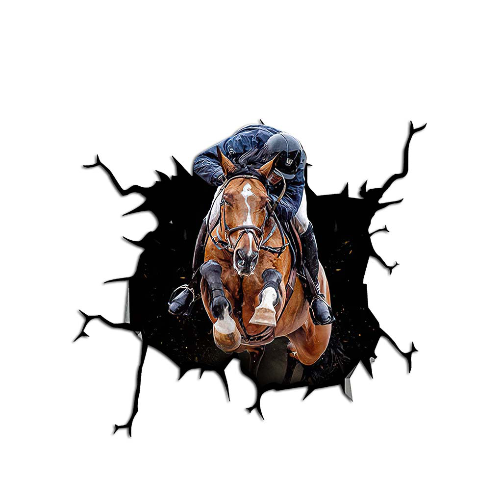 Riding Horse Crack - Horse Decal Full 0921