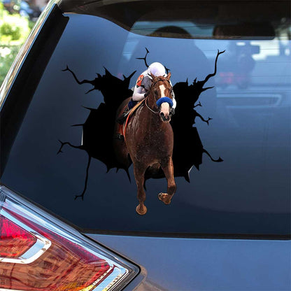 Horse Racing Crack Head - Horse Decal Full 0921