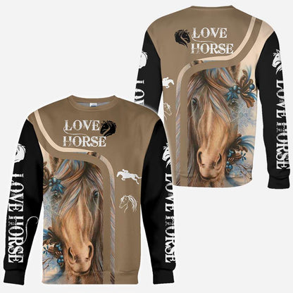 Love Horse - Horse All Over T-shirt and Hoodie 0921