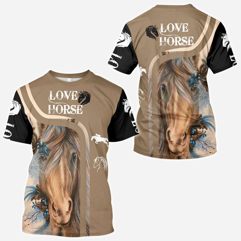 Love Horse - Horse All Over T-shirt and Hoodie 0921