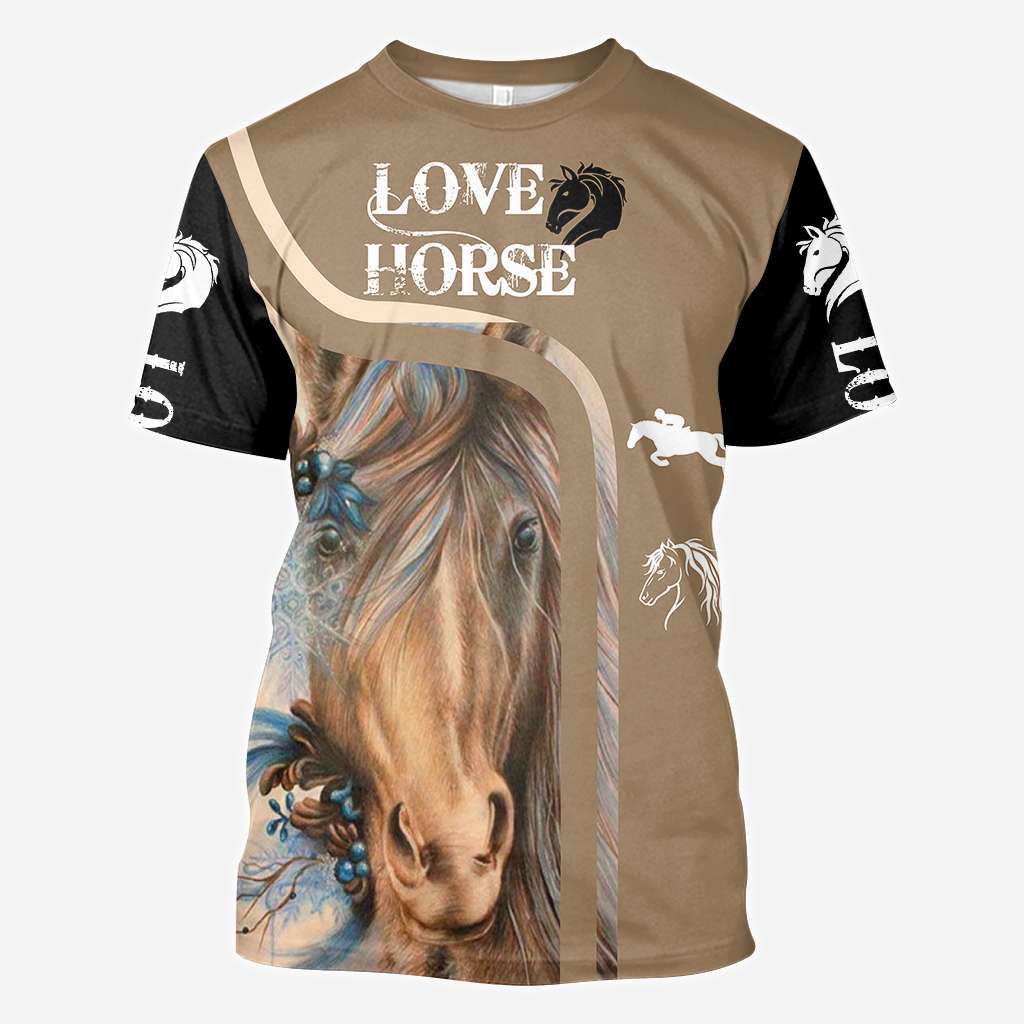 Love Horse - Horse All Over T-shirt and Hoodie 0921