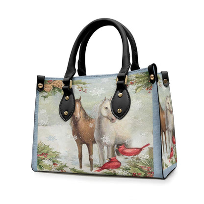 Horse And Cardinal - Horse Leather Handbag 0921