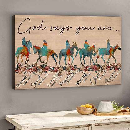 God Says You Are - Horse Lover Poster 0921