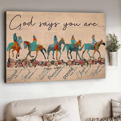 God Says You Are - Horse Lover Poster 0921