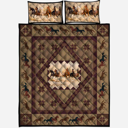 Horse Boho - Horse Quilt Set 0921