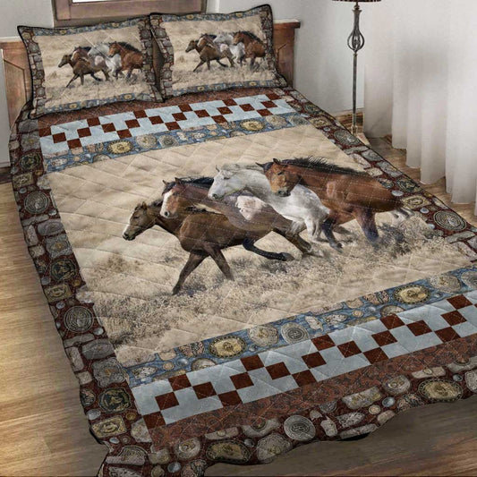 Horse Antique Button - Horse Quilt Set 0921