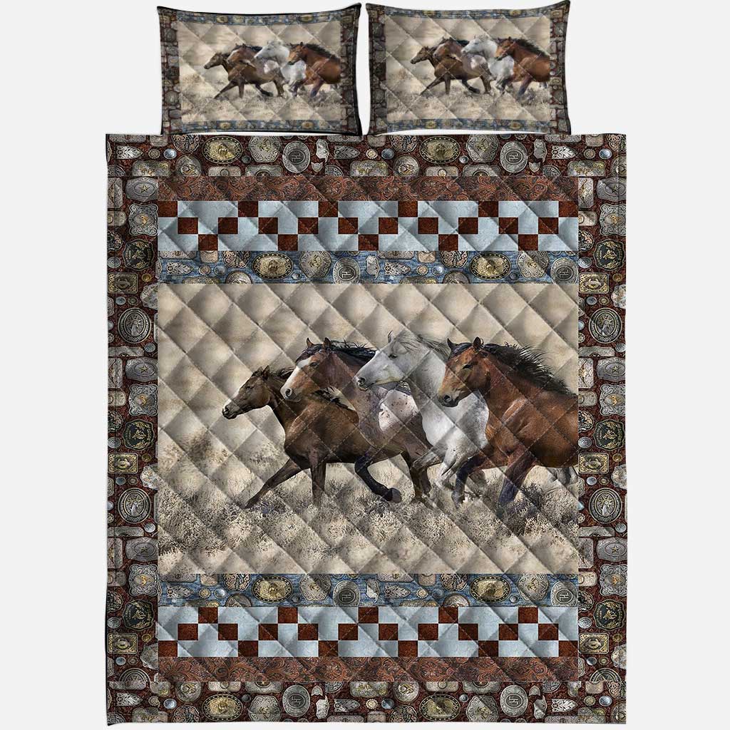 Horse Antique Button - Horse Quilt Set 0921