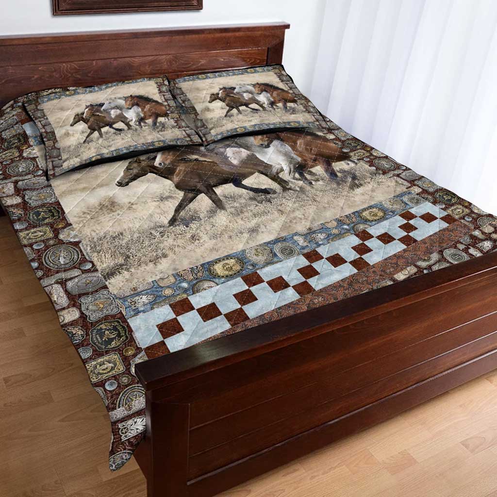 Horse Antique Button - Horse Quilt Set 0921