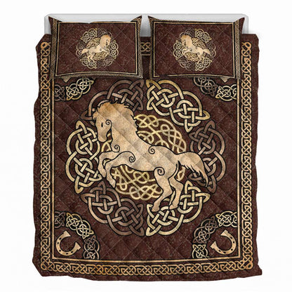 Horse Celtic Grunge - Horse Quilt Set 0921