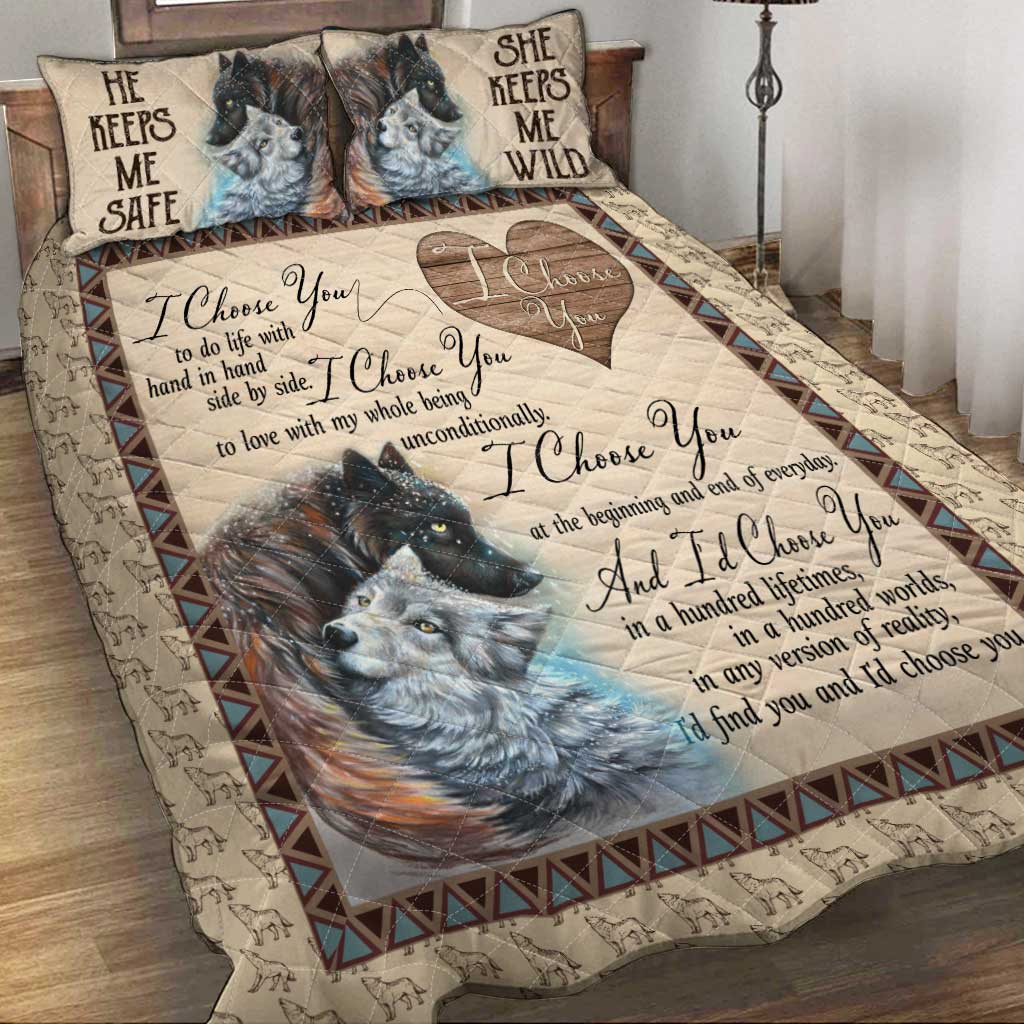 I Choose You - Wolf Quilt Set 0921