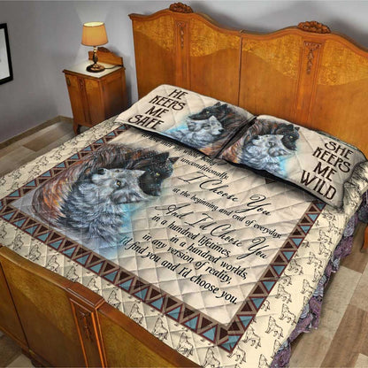 I Choose You - Wolf Quilt Set 0921