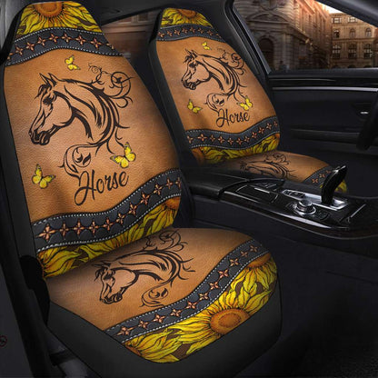 Horse With Sunflower - Horse Seat Covers 0921