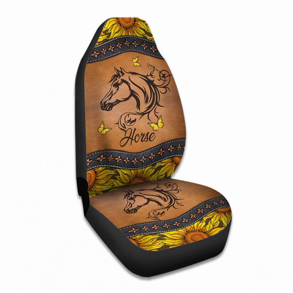 Horse With Sunflower - Horse Seat Covers 0921