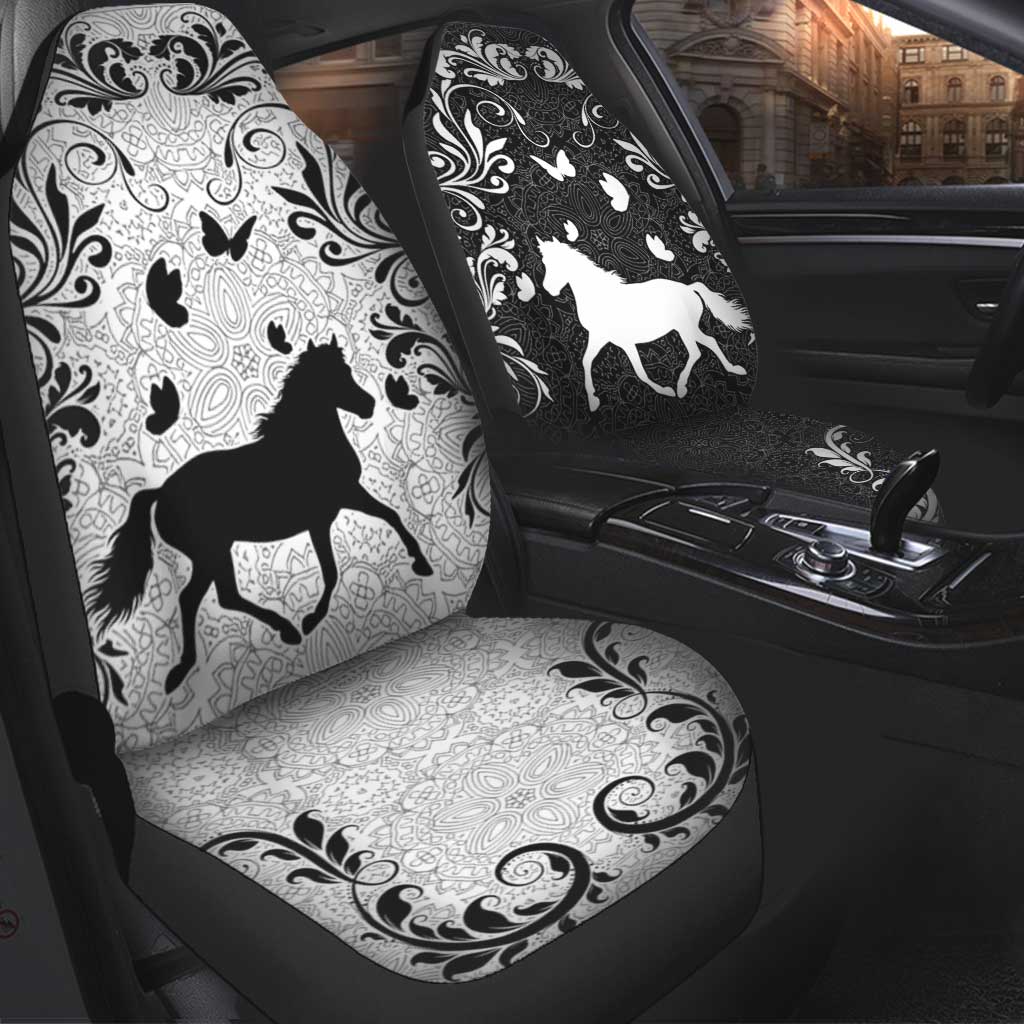 Horse Surrounded By Butterflies - Horse Seat Covers 0921