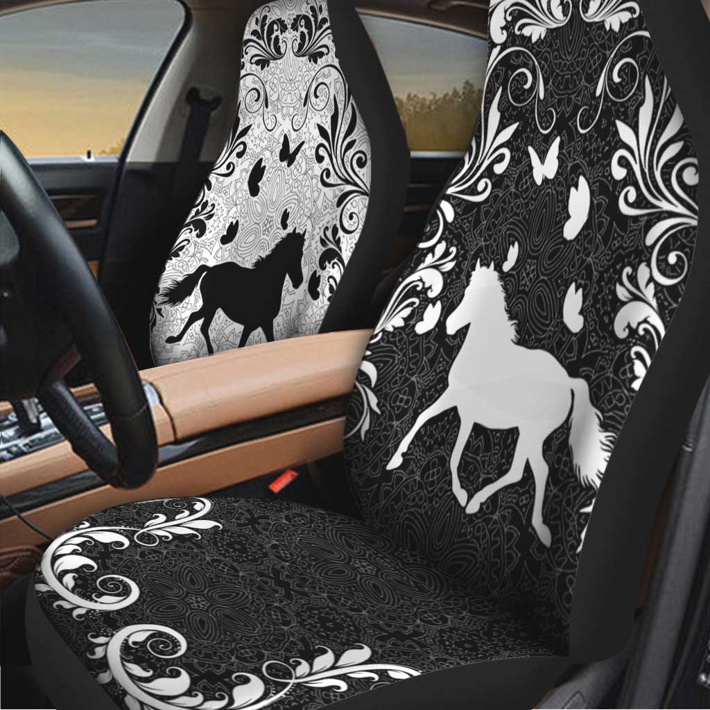 Horse Surrounded By Butterflies - Horse Seat Covers 0921