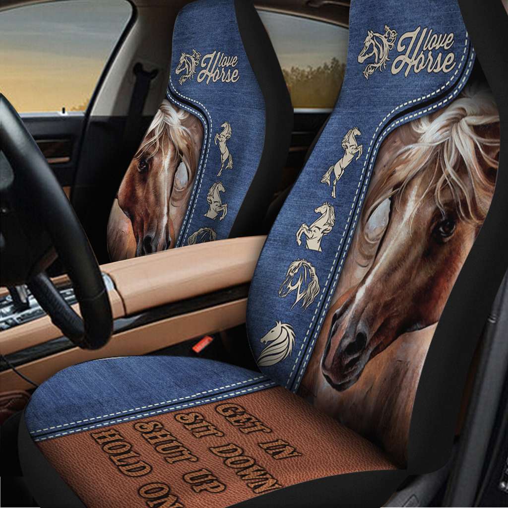 Love Horse Get In Sit Down - Horse Seat Covers 0921