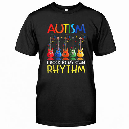 Autism I Rock To My Own Rhythm - Autism Awareness T-shirt and Hoodie 0921