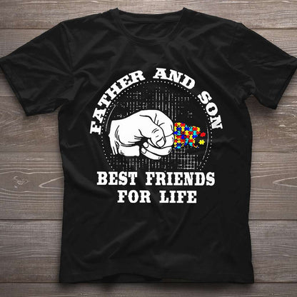 Father And Son Best Friends For Life - Autism Awareness T-shirt and Hoodie 0921