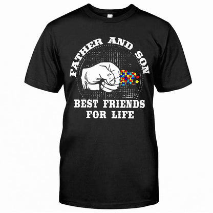 Father And Son Best Friends For Life - Autism Awareness T-shirt and Hoodie 0921