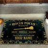 Witch Hocus Pocus Personalized Doormat