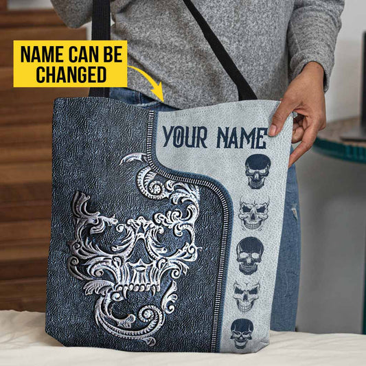 Skull Personalized Tote Bag