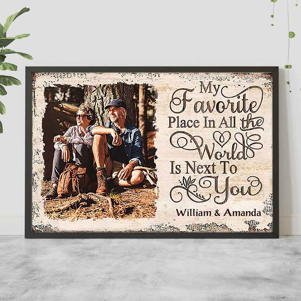 My Favorite Place In All The World - Personalized Couple Poster 102021