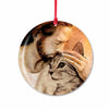 Cat With Jesus - Cat Ornament (Printed On Both Sides) 1022