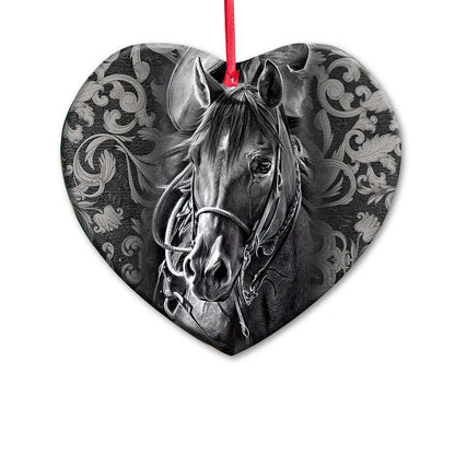 Horse Heart - Horse Ornament (Printed On Both Sides) 1022