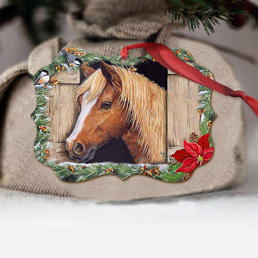 Medicine Heals The Body Horses Heal The Soul - Horse Ornament (Printed On Both Sides) 1022